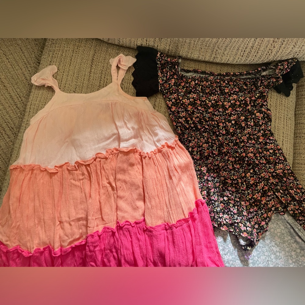 Girls dress and romper bundle